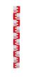 Nestle - odčítacia lata na meranie hladiny 1 m, červená, odčítanie zdola